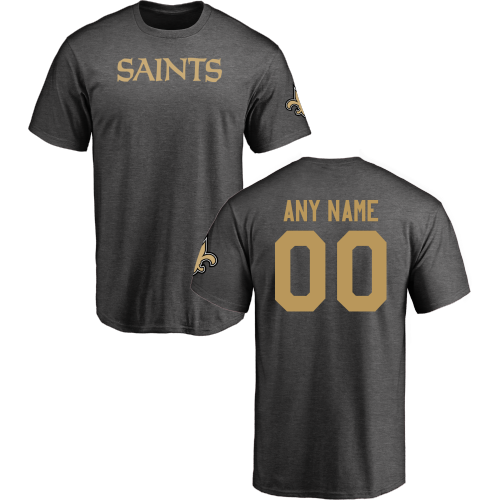 Men New Orleans Saints Design-Your-Own Short Sleeve Custom NFL T-Shirt->nfl t-shirts->Sports Accessory